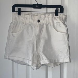 Wishlist - Paperbag Waist - White shorts - Size Medium